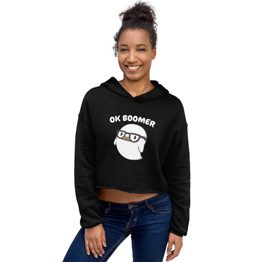 Ok Boomer - Cropped Hoodie