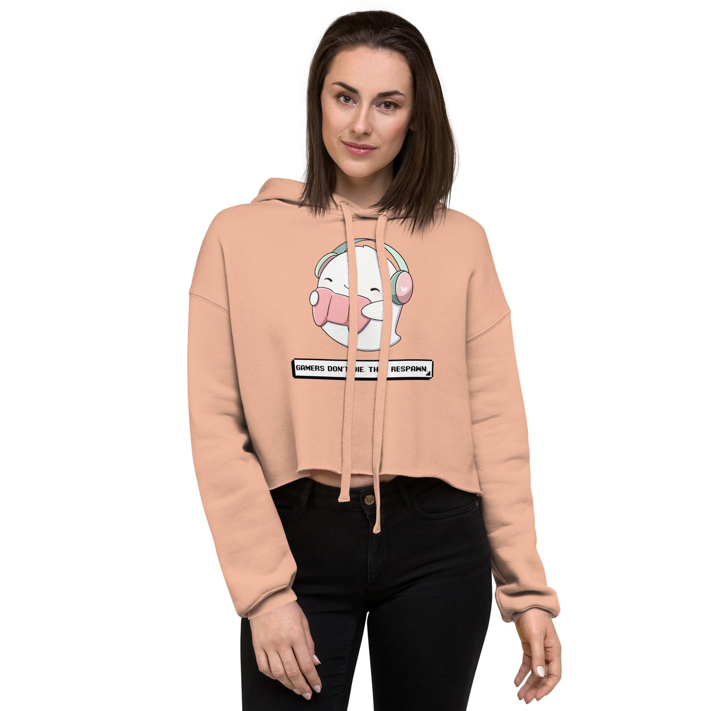 Crop Hoodie - Gamers Don't Die They Respawn