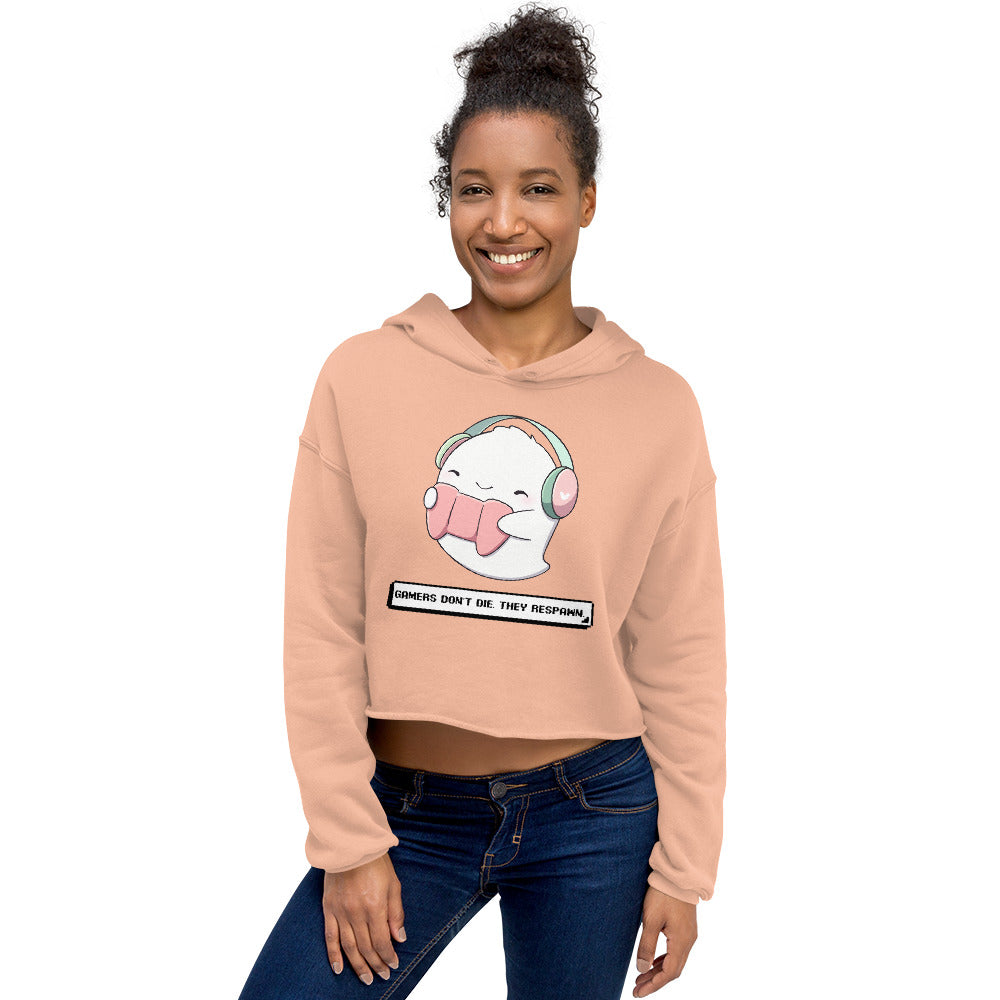 Crop Hoodie - Gamers Don't Die They Respawn