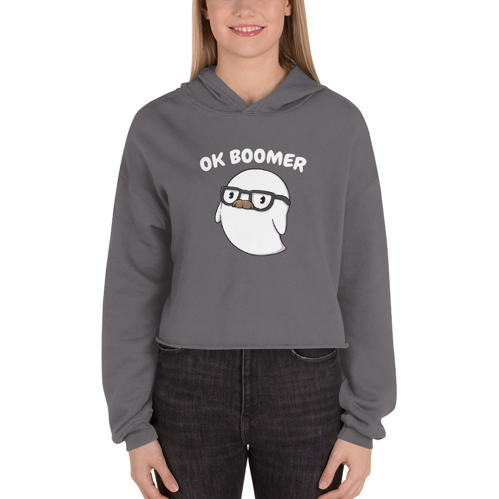 Ok Boomer - Cropped Hoodie
