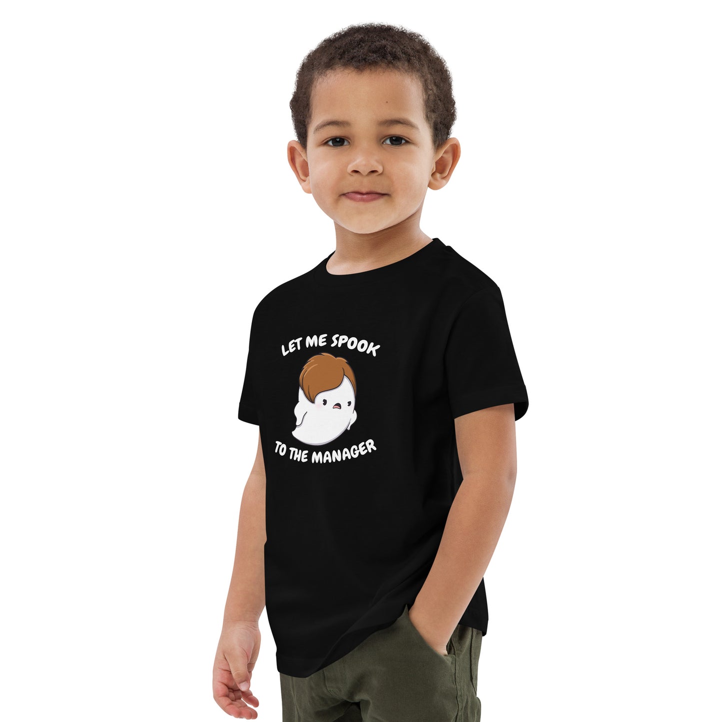 Let me spook to the manager - Organic cotton kids t-shirt