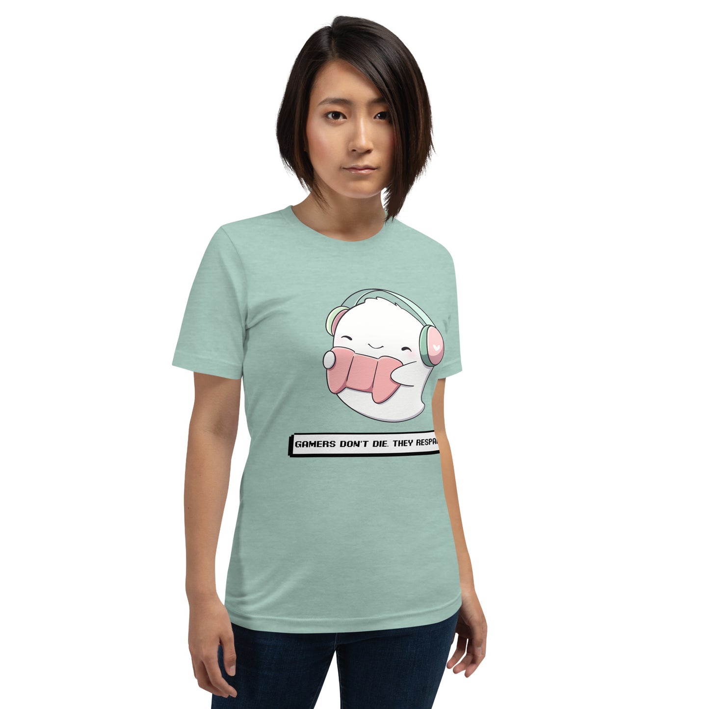 Unisex t-shirt - Gamers Don't Die They Respawn
