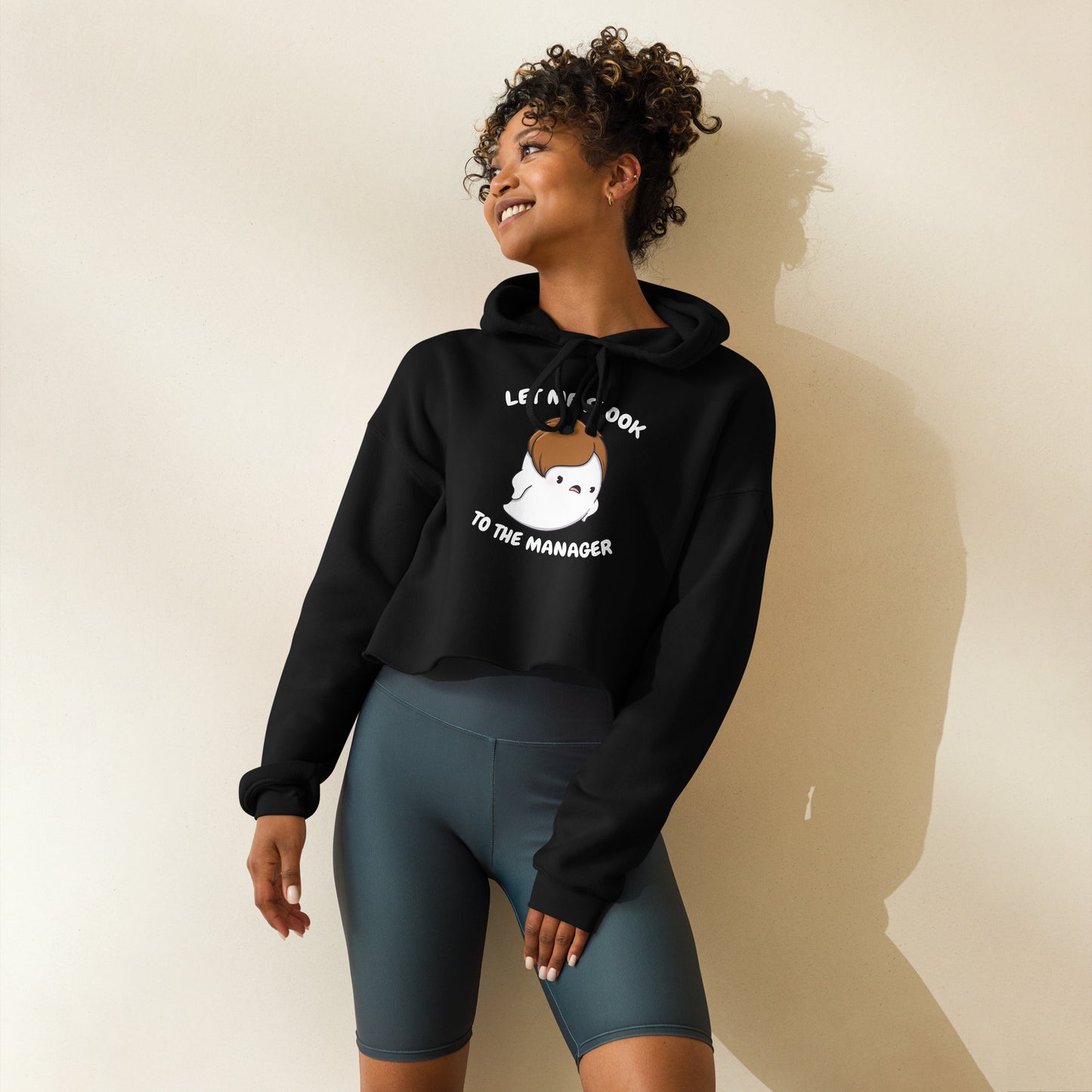 Let me spook to the manager - Cropped Hoodie