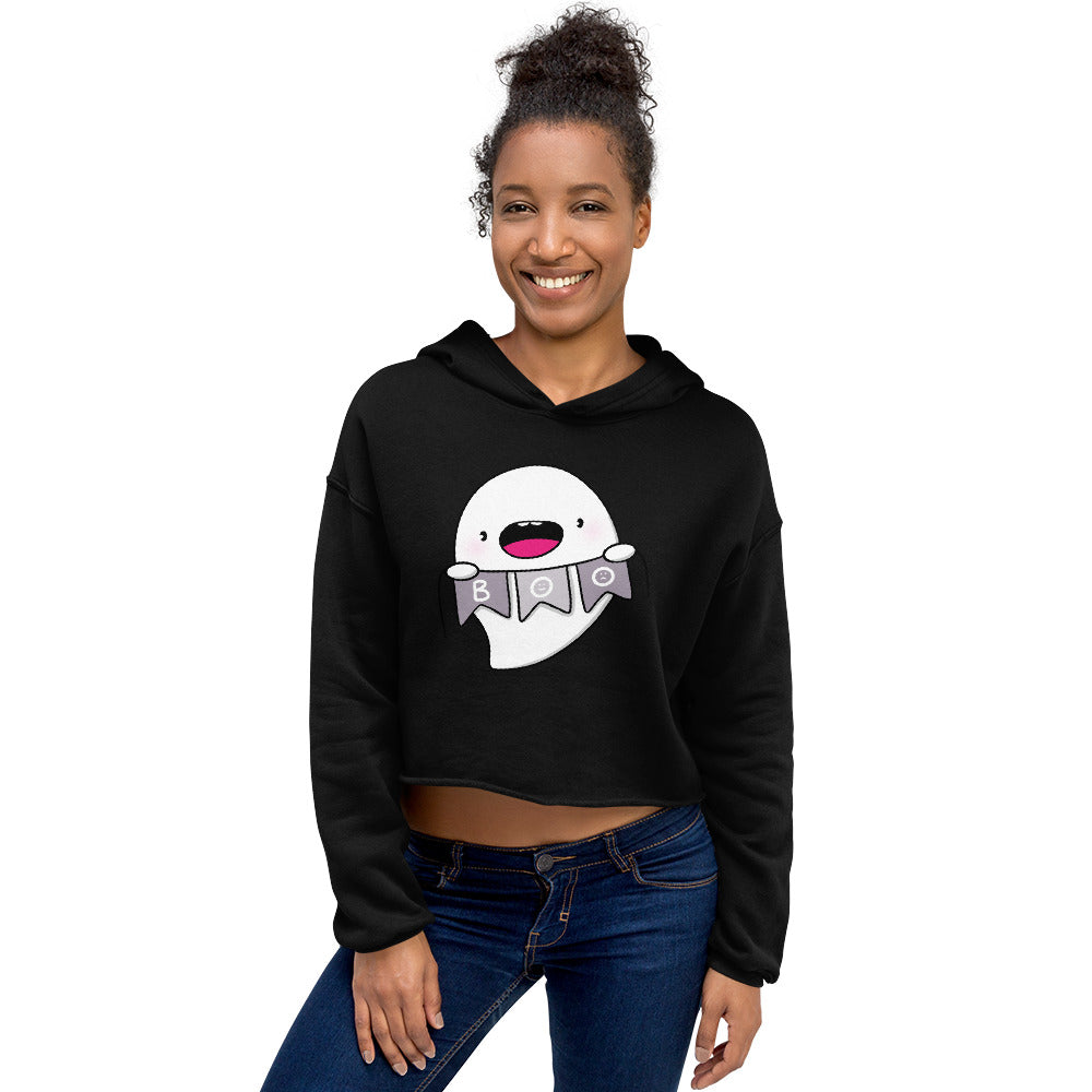 Boo - Cropped Hoodie