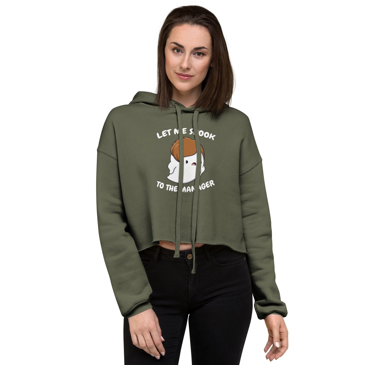 Let me spook to the manager - Cropped Hoodie