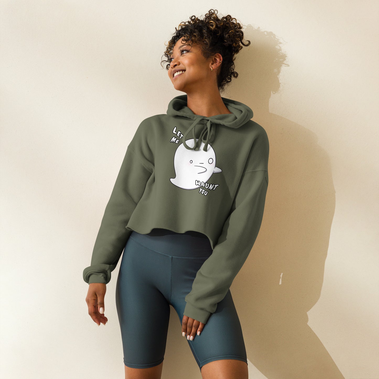 Let me haunt you - Cropped Hoodie