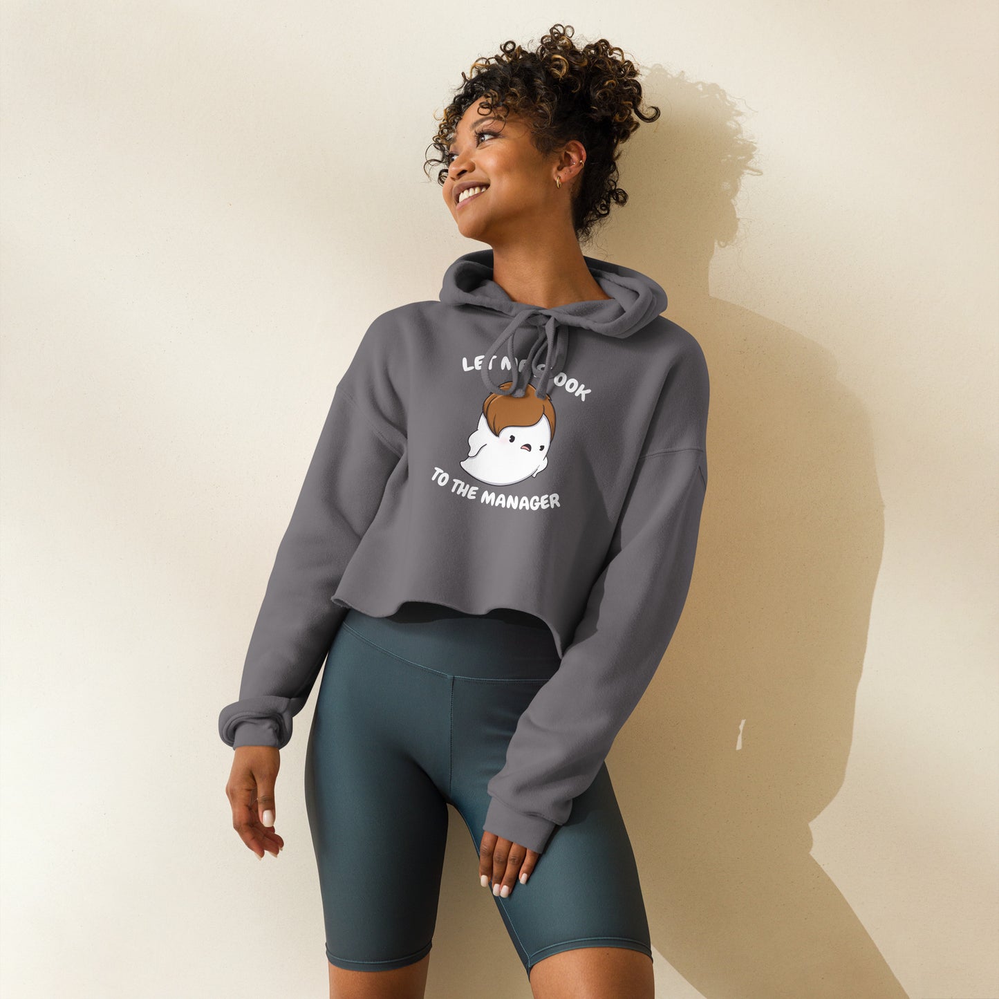 Let me spook to the manager - Cropped Hoodie