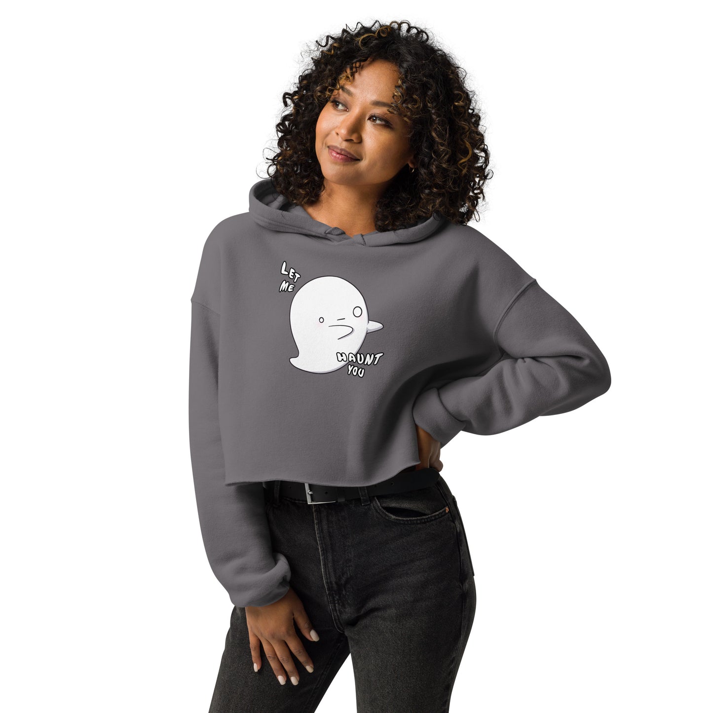 Let me haunt you - Cropped Hoodie